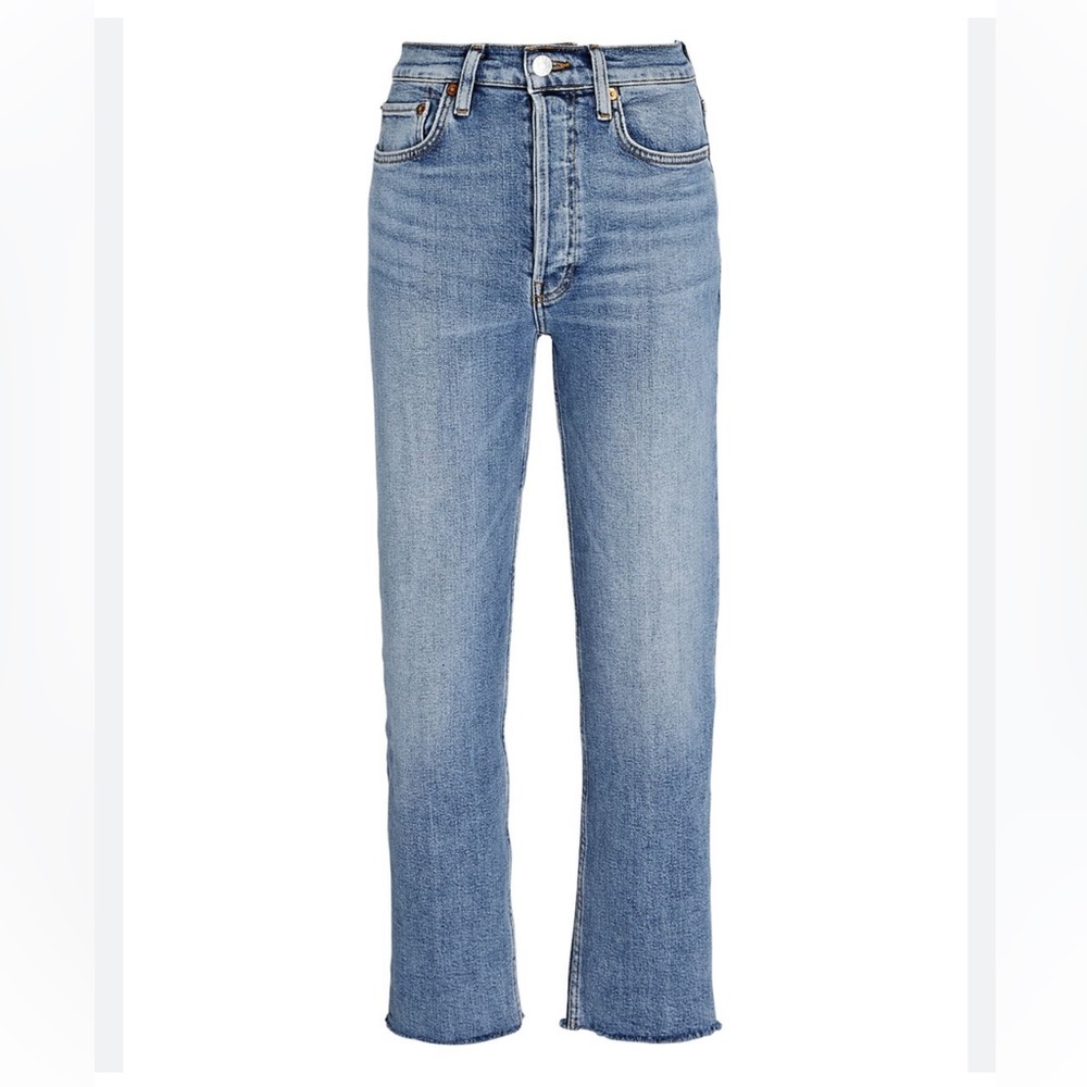 Re/done High-Rise Stovepipe in Medium Stone Wash Size 25 Women’s